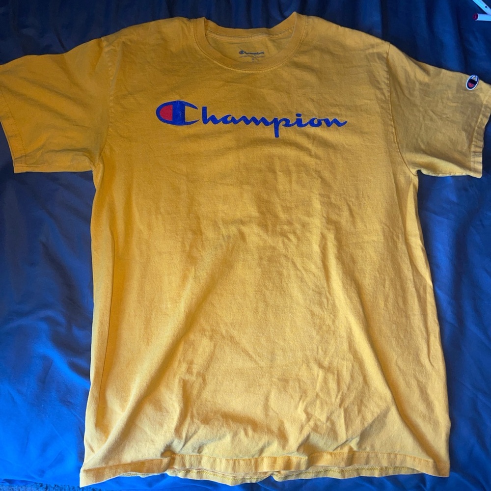 Champion Men's Mustard Yellow Tee